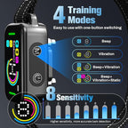 Bark Collar for Large Medium Small Dogs - Smart AI 1S Stop Barking, Anti Barking Device & Dog Training Collar with Beep, Vibration | IP67 Waterproof 8-Level Sensitivity -Jet Black