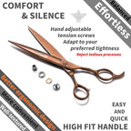 High-end Professional Dog Grooming Scissors Pet Grooming Shears 7.5 Inches Extremely Very Sharp Made Of Stainless Steel Alloy By Hand For Dog Cat Groomer