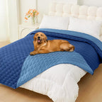 Smiry Waterproof Dog Bed Cover Blanket, Reversible Pet Blanket | Soft Reversible, Washable Leakproof Cats Dogs Couch Cover for Sofa, Couch, Furniture (82x102 Inch)