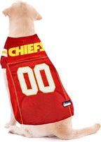 Pets First NFL Kansas City Chiefs Dog Jersey, Size Large, Football Shirt Costume for Pet, Dog Sports T-Shirt, NFL Team Clothing for Cats, Licensed Pet Apparel Available in 7 Sizes and 32 Teams