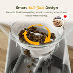 ARENTI Smart Automatic Cat Feeder and Water Fountain, 4L Pet Feeder Cat Food Dispenser with Camera, Dual Power, App Control, Live View & Night Vision, Meal Call, Hygienic Water Flow, Desiccant Bag