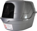 Nature's Miracle Hooded Flip Top Cat Litter Box with Charcoal Filter | Easy to Clean With Flip Top & Simple Latches, Charcoal Filter Absorbs Odor, Non-Stick Surface Prevents Litter Build-Up