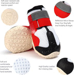 Dog Shoes for Large Dogs Breathble Dog Shoes for Hot Pavement Anti-Slip Dog Boots & Paw Protectors for Summer Hot Pavement Hiking Dog Booties Puppy Outdoor Paw Protectors 4PCS