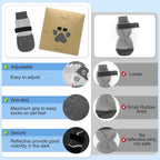 BEAUTYZOO Dog Socks to Prevent Licking Paws for Hardwood Floors Anti Slip, Dog Shoes Booties for Hot/Cold Pavement,Grippy Boots & Paw Protectors Traction Control for Small Medium Large Senior Dogs