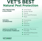 Vet's Best Waterless Flea & Tick Bath for Dogs, Plant-Based, 8 oz | No-Rinse Flea & Tick Bath, Plant-Based Formula, Essential Oils, Helps Control Fleas & Ticks, Made in USA