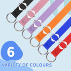 HOMIMP Slip Lead Dog Leash 6 FT- 6 PCS Bulk Colors Kennel Control Leashes for Small Medium Large Dogs Puppy Animal Rescue, Grooming - Heavy Duty Strong Nylon 6 Foot Long for Shelter, Vet, Training