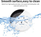 Elevated Cat Food Dish, Ceramic, Non-Slip Stand, Raised Feeding Station, 5 in, Shallow for Whiskers, Dishwasher Safe | Easy-clean Wide shallow dish for whisker comfort Non-slip