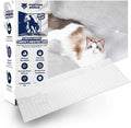 Panther Armor Cat Carpet Protector, Clear Plastic Runner Mat 12 x 43 in | Carpet protector for pets. Stops cats scratching carpet in doorways. Rug runner and door mat