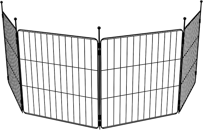 FXW MiniPaws Dog Playpen, Indoor, Yard & RV Camping, 24" H, 4 Panels | Portable, Expandable Layout, Tool-Free Setup, For Puppies & Small Dogs