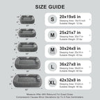FURTIME Dog Bed for Small Medium Dog, Washable Orthopedic Pet Bed with Removable Cover, Rectangle Soft Calming Sleeping Puppy Bed Durable Pet Cuddler with Anti-Slip Bottom, Grey, M (25"x21"x7")