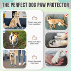 SlowTon Dog Shoes for Large Small Medium Dogs - Breathable Dog Boots for Summer Hot Pavement, Paw Protector for Outdoor Walking Winter Snow, Anti-Slip Rubber Dog Booties for Hardwood Floor (GRGY, 1)