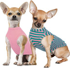 IECOii 2 Pack Dog Surgery Recovery Shirt Sleeveless Lightweight Dog Tshirt | T-Shirts with Stretch Fit,Gentle on Sensitive Skin,Anti-licking for Hot Spots,Shedding Control Tee,For Small to Giant Dogs