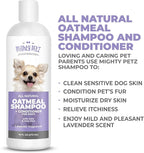 Mighty Petz 2-in-1 Oatmeal Dog Shampoo and Conditioner – 16 oz Natural Support for Allergies, Itchy Sensitive Skin. Moisturizing & pH Balanced for Dogs with Oatmeal and Aloe Vera