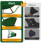 WinWeal Upgraded Soft Dog Cone Collar for Large Medium Dogs After Surgery – Adjustable Transparent Recovery Collar, Breathable Elizabethan E-Collar for Wound Healing & Anti-Licking (M, Dark Green)