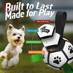 QDAN Small Dog Toys, Outdoor Soccer Ball with Straps, Puppy Birthday Gifts | Interactive Training Soccer Toys for Tug, Dog Water Toy, Durable Puppy Balls for 5-20 lbs Small Dogs, Puppy Birthday Gifts