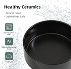 Havniva Ceramic Dog Bowls, 5.1” Dog Food and Water Bowl Set of 2 | Dog Food Bowl for Small Dogs, Food-Grade Ceramic, Dog Water Bowl with Non-Slip Rubber Base, Large Capacity, Dishwasher Safe