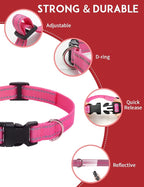 Dog Shock Collar Replacement Strap 2-Pack, Reflective & Adjustable 3/4" Dog Collar for Training - Compatible with Jugbow, PetSafe, Bousnic, Garmin Replacement Collar Strap - 2 Pack