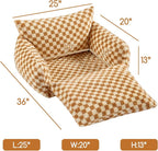 Hollypet Cat Bed Small Dog Orthopedic Couch Beds for Pets up to 20 lbs | Fluffy Multifunctional Double-Layer Warming Kitten Pet Couch Orthopedic Beds with Machine Washable Cover and Non-Slip Bottom
