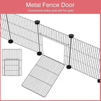 20 Panels Small Animal Playpen, 48" x 24" x 16" Pet Playpen with Waterproof Mat, C&C Cage for Guinea Pigs, Rabbit/Bunny/Baby Chicken Cage,Bunny/Puppy/Chicken Pen Indoor Outdoor Portable Metal Fence