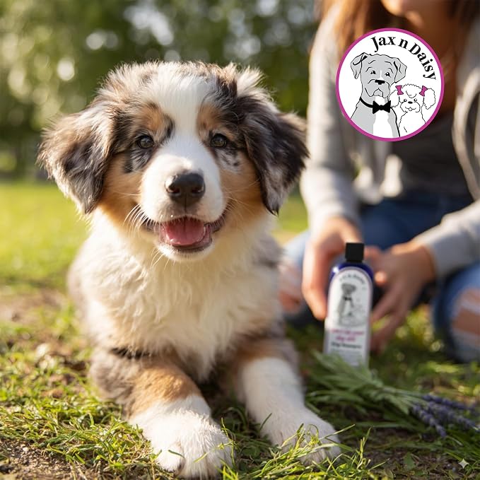 Jax n Daisy Dog Shampoo - Gentle and Effective Allergy and Sensitive Skin Shampoo for Dogs - Eliminates Odors, Fleas, and Soothes Itchy Skin - Perfect for Puppies