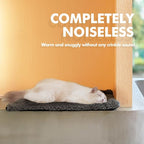 Self Warming Cat Bed Self Heating Cat Dog Mat Pad 29 x 18.9 in Extra Warm | Non Electric, Self Heated Cat Bed for Indoor Outdoor Pets, Removable Washable Cover, Non-Slip Bottom, Noiseless, Dark Grey