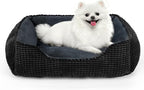 MIXJOY Dog Beds for Medium Dogs Washable, Rectangle Pet Bed Medium Size Dog, Orthopedic Sleeping Pet Sofa Bed, Soft Calming Cat Beds for Indoor Cats, Anti-Slip Bottom with Multiple Size