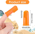 64 Packs Dog Toothbrush Soft Finger Brushes Pet Finger Easy Teeth Cleaning Dog Tooth Oral Care Pet Dental for Small Cats and Puppy