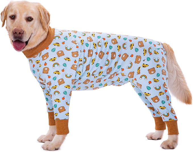 Dog Recovery Suit After Surgery Female Male, Medium Large Dog Neuter Shirt Cone Alternatives Prevent Licking Surgical Onesies (Brea, 5XL)