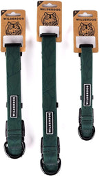 Wilderdog Waterproof Dog Collar - Repels Water & Dirt - Medium 13"-18" - Cedar
