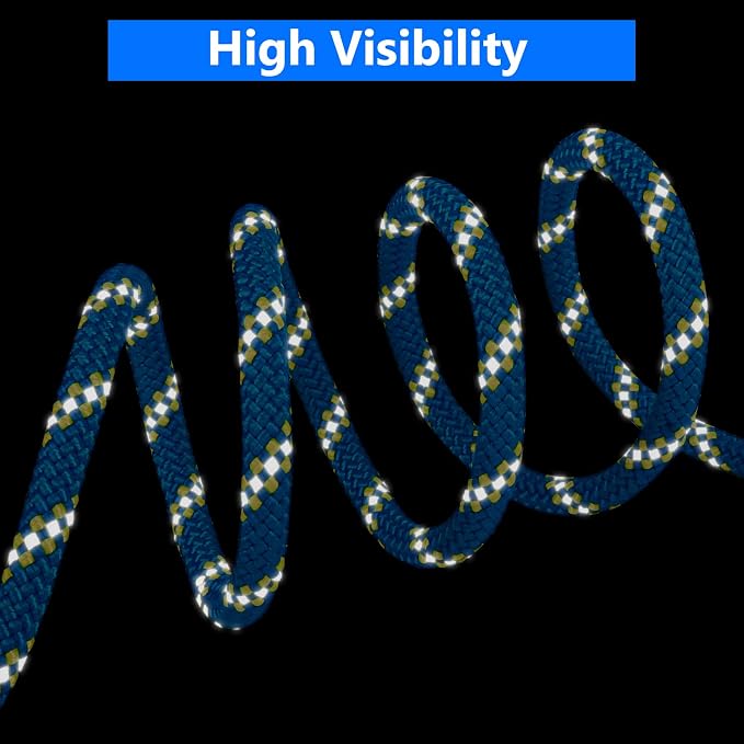 XiaZ Dog Tie Out Cable for Camping, 75ft Portable Overhead Trolley System for Dogs up to 200lbs，Dog Lead for Yard, Camping, Parks, Outdoor Events,5 min Set-up,Blue