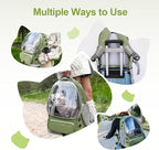Cawypety Expandable Cat Backpack,Cat Bubble Backpack Carrier for Carrying Cats, Pets and Small Dogs,Airline-Approved,Designed for Travel, Hiking, Walking,Car