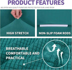 ZNSAYOTX Super Stretch Chair Slipcover Universal Sofa Chair Covers for Living Room Dogs Pet Furniture Protector Spandex Armchair Slipcovers with Anti Slip Foam Sticks (Peacock Teal, Chair)