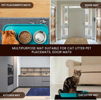 Andalus Medium Cat Litter Mat, Pack of 2 - Waterproof, Non-Slip & Easy to Clean Cat Litter Box Mat for Extra Efficient Pet Litter-Trapping, Brown (23.5” X 15.75”)