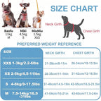 Puppytie Small Dog Harness and Leash Set, Ocean Blue, S (9-17.5 lbs) | Dog Harness Small Sized Dog, Dog Leash for Small Dogs, Soft and Lightweight, Puppytie Dog Harness for Daily Walks