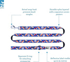 RC Pets Dog Leash | 6ft Leash with Durable Grip, Reflective Label & Accessory Ring | 3/4-Inch Wide, Soft Webbing | Sushi