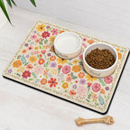 Pet Feeding Mat for Floors Waterproof Dog Mat for Food and Water Absorbent Quick Dry Non Slip mat for Cat Bowls