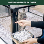 FXW AuraSpace Pro Clear Acrylic Indoor Dog Playpen, 24" H, 8 Panels | Open View, No Climbing Bars, Heavy-duty Metal, DIY Layouts, Easy Access, For Puppies & Small Dogs, Patented
