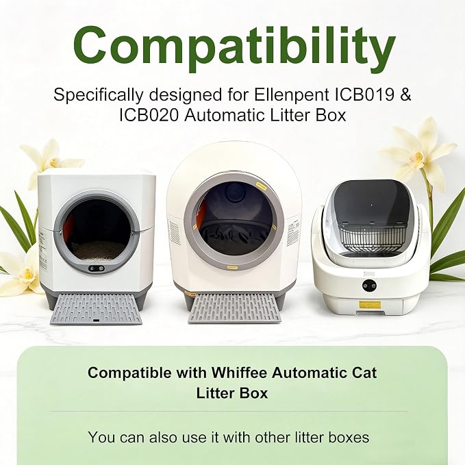 NewKe 6 Pack Deodorizer for Ellenpent ICB019 & ICB020 Automatic Litter Box | Odor Eliminator for Whiffee Automatic Cat Litter Box, Vanilla Scent, Fragrance Refills