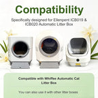 NewKe 6 Pack Deodorizer for Ellenpent ICB019 & ICB020 Automatic Litter Box | Odor Eliminator for Whiffee Automatic Cat Litter Box, Vanilla Scent, Fragrance Refills