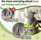 Cat Nail File Scratcher Boxs,Interactive Cats Puzzle Toys with Sisal Column Bell Balls,Indoor Cat Maze Hunting Game Toy for Scratching Mental Stimulation Boredom Relief