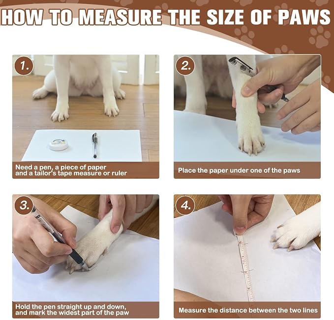 EXPAWLORER 6Pcs Anti Slip Dog Socks to Prevent Licking Paws, Dog Shoes for Hot Pavement Double Sides Dog Boots & Paw Protectors Booties for Hardwood Floors with Grip Small Medium Large Senior Dogs, L