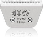 40W Wide Pet Dog Grooming Detachable Blades, 1/100" (0.25mm) | Compatible with Andis, Oster A5, Wahl KM10 Clippers, For larger animals