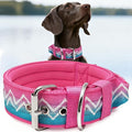 Dog Collar for Large Dogs,2 in Wide Heavy Duty,Pressure-Relief Padded, A-S | Professional Protection for Large and Giant Breeds,Handle for Control,Stainless Steel Buckle Ultra Safety,17-20 in