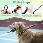 Mayerzon No Pull Dog Prong Collar Martingale, Personalized Pinch Collar | Anti Pull Collar with Buckle for Large Medium Small Dogs, Safe for Walking Training, Festivals(Pop Art, L)
