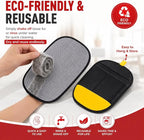 2PCS Pet Hair Removal Gloves for Dogs & Cats, Reusable Electrostatic Pet Hair Remover Tool, Magic Fur Removal Glove for Clothing, Couch, Carpet & Car