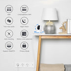 ARENTI 4MP Pet Camera P2Q 2PC, 5G WiFi 6 Indoor Security Cameras, Free App | Pan/Tilt, Auto Tracking, AI Human/Motion/Sound Detection, Night Vision, 2-Way Audio, Custom Zones, Timer Cruise, Sleep Mode