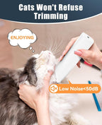 oneisall Pet Clippers for Cat Matted Hair, Quiet Pet Shaver for Cats | Waterproof Cordless Cat Clippers for Matted Long Hair with Storage Bag,Lightweight and Easy to Use for Cat, Pet, Small Dog