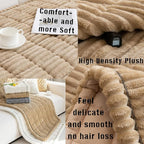 Mitid Sofa Cover Fuzzy Couch Cover for Pet, Couch Covers for Dogs Pets Mat | Washable Non-Slip Sofa Slipcover Cushion Protector Pets Friendly Mat, Dog Couch Cover, Square Couch Covers for Dogs Non Skid