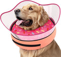 Supet Raised Inflatable Dog Cone Collar to Stop Licking, Soft Dog Cone Alternative After Surgery, Doggie Neck Donut Collar for Small Medium Large Dogs