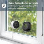 Luna Window Camera, 2K Dual-Band WiFi6 Wired Indoor Security Camera | Smart AI Motion Detection, Color Night Vision, Stick-On Angled Glass Mount, Easy Installation Camera for Home Security